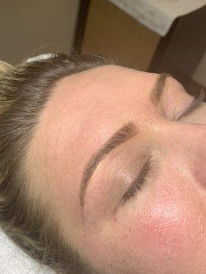 Brow trim, wax, and shape!