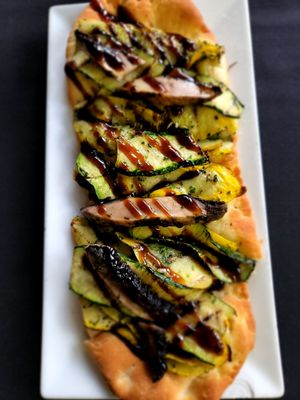 Mediterranean flatbread *Vegetarian option*