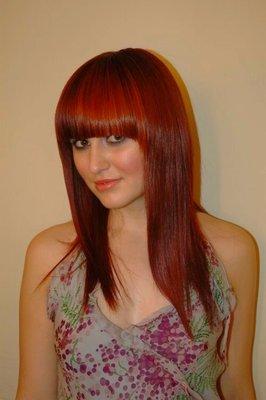 Beautiful Aveda red color