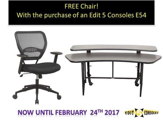 Buy an E54 & get a chair free!