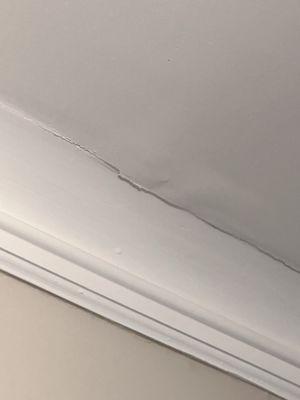 Ceiling leaking after they repaired leak