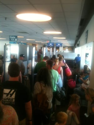 At the SouthWest gate in Spokane!  Weeeeeee!