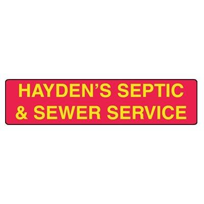 Hayden's Septic & Sewer Service