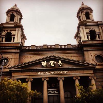 The front facade of the monastery.