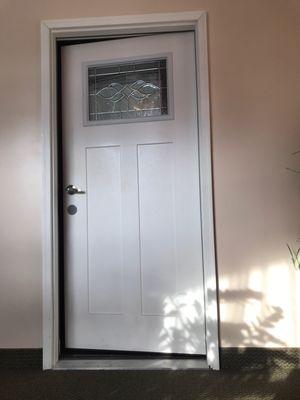 Door that leads back to massage rooms