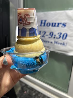 Kids size Cookie Monster - my kids always request a cone and cup