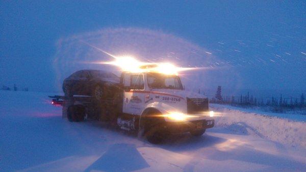 Long Haul Fairbanks to Anchorage with BMW.........25 below in Broad Pass below Cantwell...........