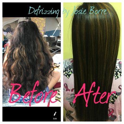 Defrizz treatment by Josie B