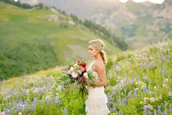 Beautiful Bridal Bouquet,  Learn how to design @ Utah School of Floral Designs. Designs by Chad Wright Director