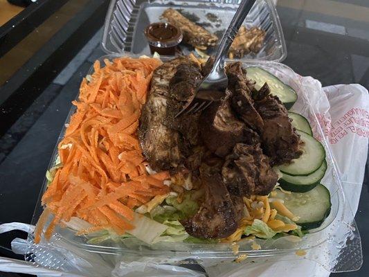 Jerk chicken salad