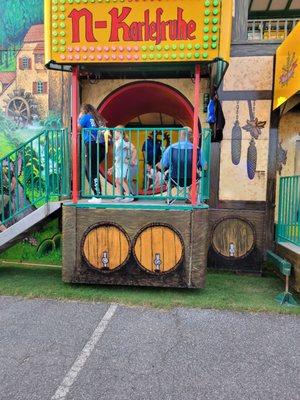 The kids enjoyed the fun houses.