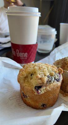 Blueberry muffin Black coffee