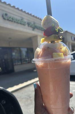 #2 pineapple strawberries and banana