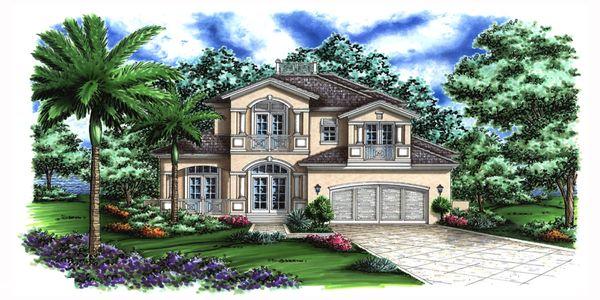 Key Largo II House Plan created by Greg Weber of South Florida Design/Greg Weber Inc.