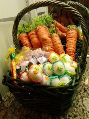 Easter décor and Sugar Eggs