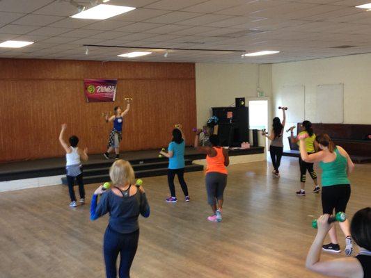 Zumba and Zumba Toning classes offered at The Grange in Danville.