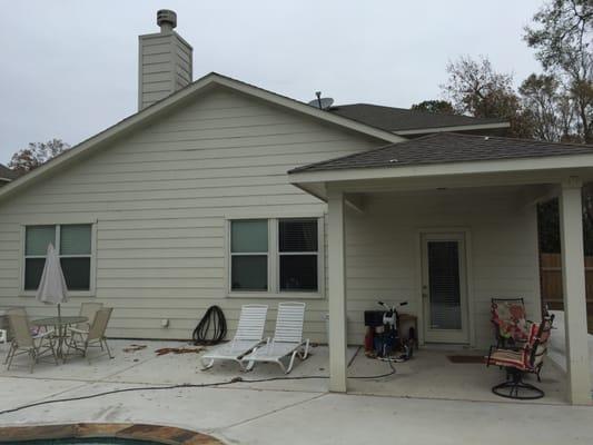 10 x 30 Ft. Rear Patio Extension (Before)