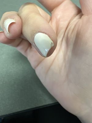 Gel Mani that chips the next day