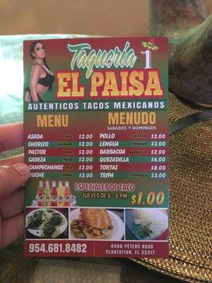 Taqueria 1 El Paisa