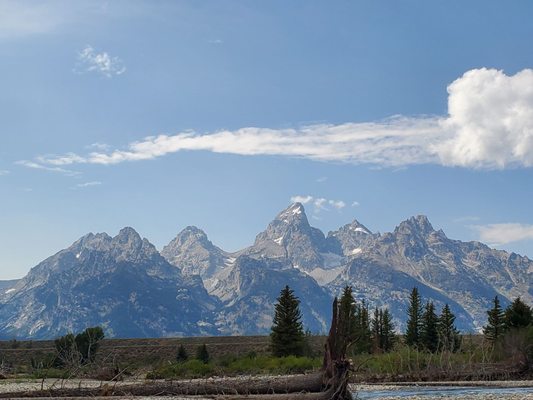 Beautiful Grand Tetons from the Snake River float