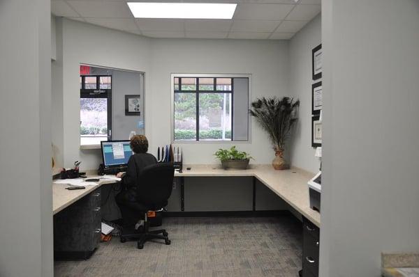 Admin staff at work at our pediatric dentistry in Mocksville