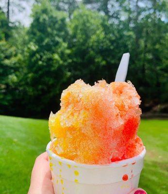 Mango & strawberry sno cone