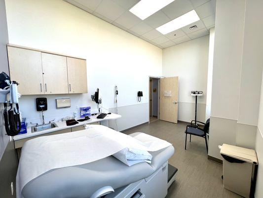 An example of the clean and bright exam rooms at Suffolk Heart Group's new office at 1850 Sunrise Highway in Bay Shore.