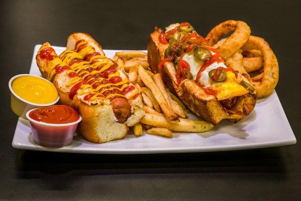 Classic and Jalapeno Huevo Dog!