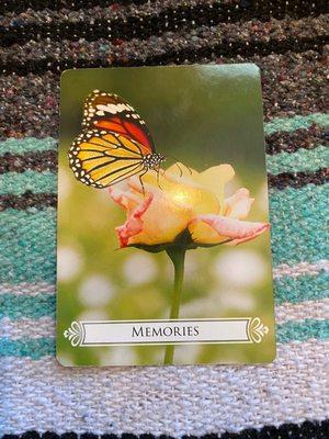 Another card she pulled prior to our session (I believe from an Oracle deck - that had to do with numerology)