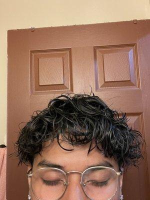 The kind of perm I asked and received from her!