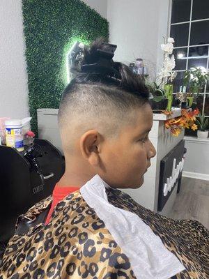 Undercut fade for kids