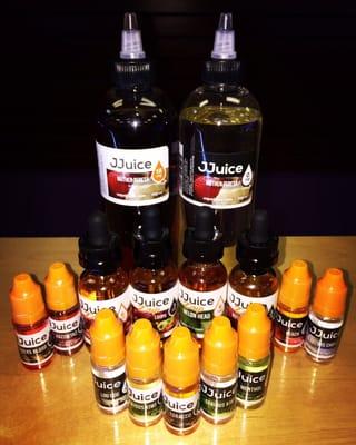 We carry a full line of Premium Organic JJuice E-Liquids made right here in the USA.