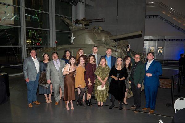 Some of the team at the WW2 museum