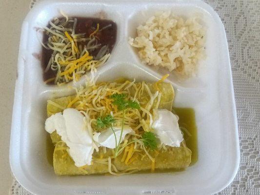 Cheko's Cuisine & Catering- Enchiladas verdes