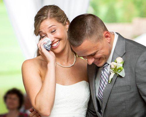 Bride and groom at Oaks at Salem by award winning wedding photographers, Carolina MediaStar