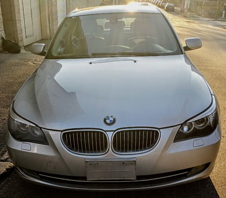 Exterior of 2008 BMW. Standard wash and wax.