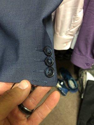 Did not even put the button back on the jacket...will need to take to professional to get altered correctly.