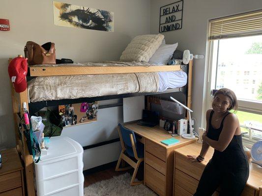 Dorm room all set up @ODU