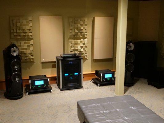 Bowers and Wilkins Diamond Speakers powered by McIntosh