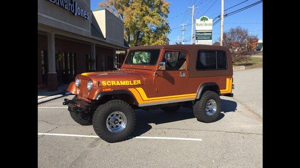 1982 CJ-8 Jeep Scrambler we restored.