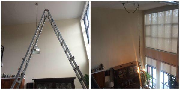 20 foot ceiling installation