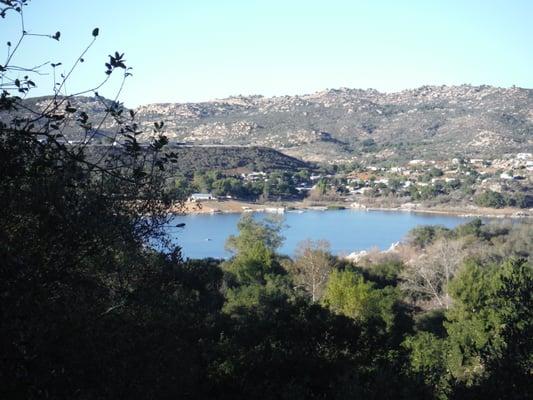 Lake Wolford view from Oakvale Park hiking trails.