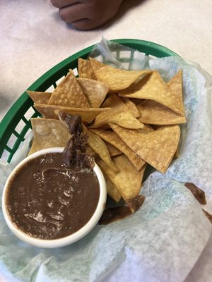 Chips and Refried Beans