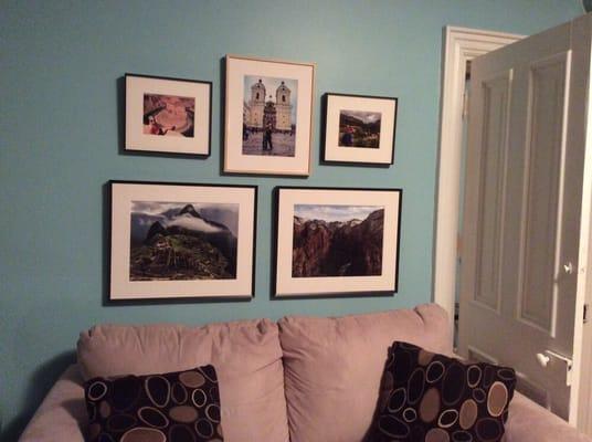 Photos framed at be. We love them!