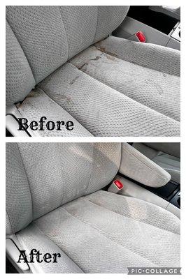 10+ year-old tough stains were mostly removed!