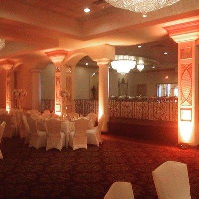 Wedding Uplighting at Salvatore's Italian Gardens