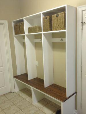 Custom mudroom cubby build