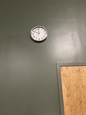 Time displayed at LA fitness