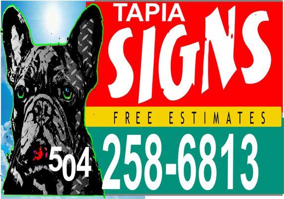 TAPIA NOLA SIGN SHOP BEEN IN BUSSINEES SINCE 1987 OFFERING DIMENSIONAL SIGNS FROM WOOD OR PLASTIC FOR  FRENCH QUARTER AND CBD  NEW ORLEANS