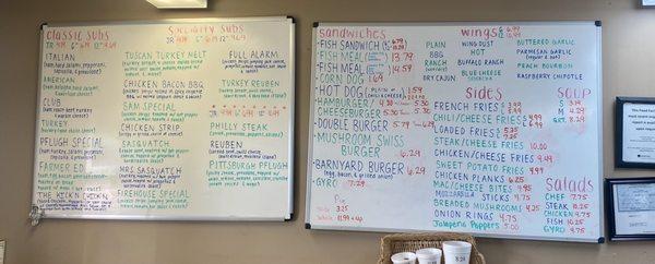 Deli Menu and pricing